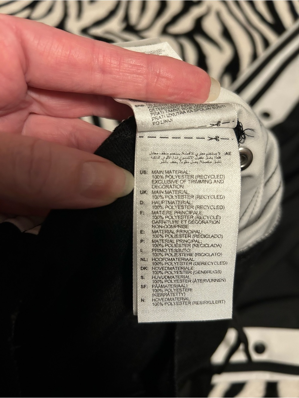 adidas/ Adibreak Black & White Three-Stripe (break away)Track pants - Picture 6 of 6